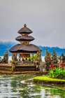 Beratan Temple, also known as Pura Ulun Danu Beratan, Lake Beratan in Bedugul, Bali. Art Print